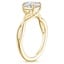 18K Yellow Gold Alya Twist Solitaire Ring, smallside view