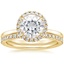 18KY Moissanite Vienna Diamond Bridal Set (1/2 ct. tw.), smalltop view