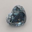 1.13 Ct. Fancy Vivid  Blue Heart Lab Grown Diamond