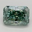 1.64 Ct. Fancy Vivid Green Radiant Lab Grown Diamond