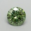 0.71 Ct. Fancy Vivid Green Round Lab Grown Diamond