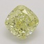 0.63 Ct. Fancy Yellow Cushion Diamond