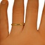 The Melania Ring, smalltop view on a hand
