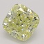 3.02 Ct. Fancy Yellow Cushion Diamond