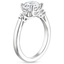 18K White Gold Rialto Diamond Ring, smallside view
