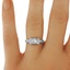 The Passerine Ring, smalltop view on a hand
