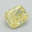1.29 Ct. Fancy Intense Yellow Cushion Lab Grown Diamond