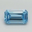 2.04 Ct. Fancy Vivid Blue Emerald Lab Grown Diamond