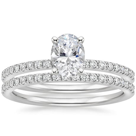 18K White Gold Ballad Diamond Bridal Set (1/3 ct. tw.)