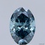 1.51 Ct. Fancy Vivid Blue Oval Lab Grown Diamond