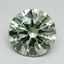 4.03 Ct. Fancy Vivid Green Round Lab Grown Diamond