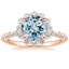 14K Rose Gold Marseille Halo Diamond Ring (1/2 ct. tw.), smalltop view