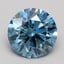 2.07 Ct. Fancy Vivid Blue Round Lab Grown Diamond