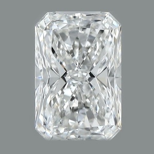 Radiant diamond — real photo