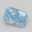 1.09 Ct. Fancy Vivid Blue Radiant Lab Grown Diamond