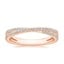 14K Rose Gold Calypso Diamond Ring, smalltop view