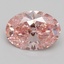 2.30 Ct. Fancy Vivid Pink Oval Lab Grown Diamond