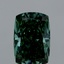 4.08 Ct. Fancy Vivid Green Cushion Lab Grown Diamond