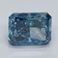 1.96 Ct. Fancy Vivid Malibu Blue Radiant Lab Grown Diamond