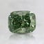0.92 Ct. Fancy Vivid Pacific Green Cushion Lab Grown Diamond