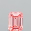 1.25 Ct. Fancy Intense Orangy Pink Emerald Lab Grown Diamond