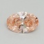 0.54 Ct. Fancy Vivid Pink Oval Lab Grown Diamond