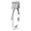 The Selia Ring, smalltop view on a hand
