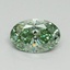 1.14 Ct. Fancy Vivid Green Oval Lab Grown Diamond