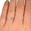 The Iniabi Ring, smallzoomed in top view on a hand