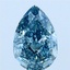 2.52 Ct. Fancy Vivid Blue Pear Lab Grown Diamond