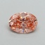 1.58 Ct. Fancy Vivid Pink Oval Lab Grown Diamond