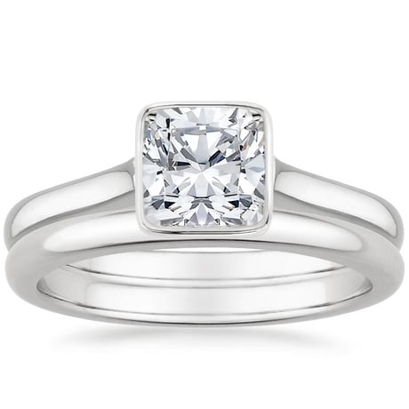 18K White Gold Luna Bridal Set