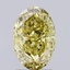 1.93 Ct. Fancy Intense  Yellow Oval Lab Grown Diamond
