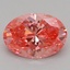 1.04 Ct. Fancy Vivid Pink Oval Lab Grown Diamond