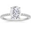 18K White Gold Ballad Half Coverage Diamond Ring (1/8 ct. tw.), smalltop view