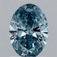 1.40 Ct. Fancy Vivid Blue Oval Lab Grown Diamond