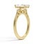 Three Stone Hidden Accent Diamond Ring, smallside view