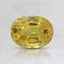 6.7x5.1mm Unheated Yellow Oval Kenyan Sapphire