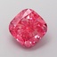 2.01 Ct. Fancy Vivid  Pink Cushion Lab Grown Diamond