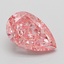 2.09 Ct. Fancy Vivid Pink Pear Lab Grown Diamond