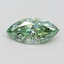 0.75 Ct. Fancy Vivid Green Marquise Lab Grown Diamond