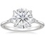 18K White Gold Aria Three Stone Diamond Ring (1/10 ct. tw.), smalltop view