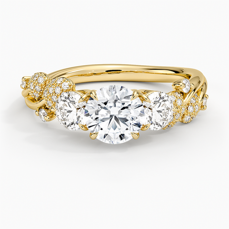 Canopy Three Stone Diamond Ring