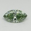 0.34 Ct. Fancy Vivid Green Marquise Lab Grown Diamond