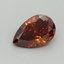 0.51 Ct. Fancy Vivid Orange Pear Lab Grown Diamond