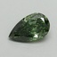 0.54 Ct. Fancy Vivid Green Pear Lab Grown Diamond