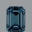 1.45 Ct. Fancy Vivid Blue Emerald Lab Grown Diamond