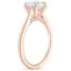 14K Rose Gold Dawn 1.5mm Diamond Ring, smallside view