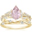 18K Yellow Gold Luxe Secret Garden Diamond Ring (3/4 ct. tw.) with Winding Willow Diamond Ring