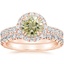 14K Rose Gold Luxe Sienna Halo Diamond Bridal Set (1 3/8 ct. tw.)